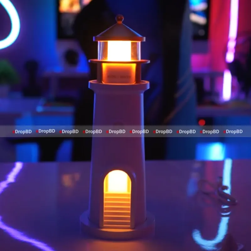 Moon lamp lighthouse with remote - Moon Lamp Projection Lighthouse Night Light